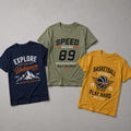 Pack of 3 random boys T-shirts