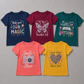 Pack of 5 random girls T-shirts