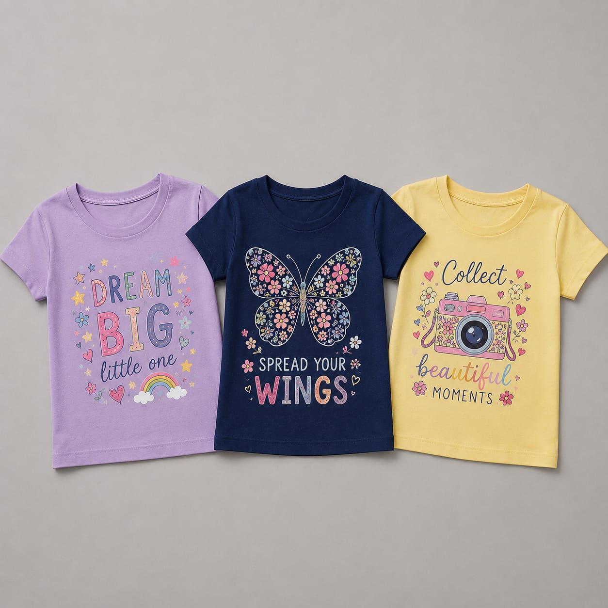 Pack of 3 random girls T-shirts